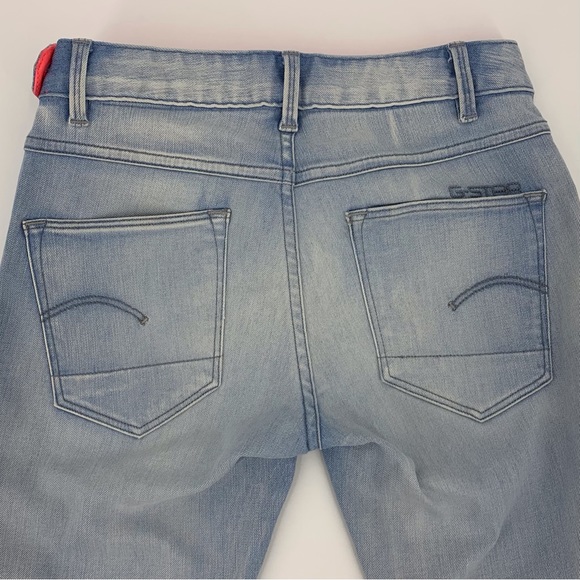 G-Star Raw NWT Light Vintage Blue Icon Legging Style Side Zipper Jeans, 25/32 - Picture 9 of 16